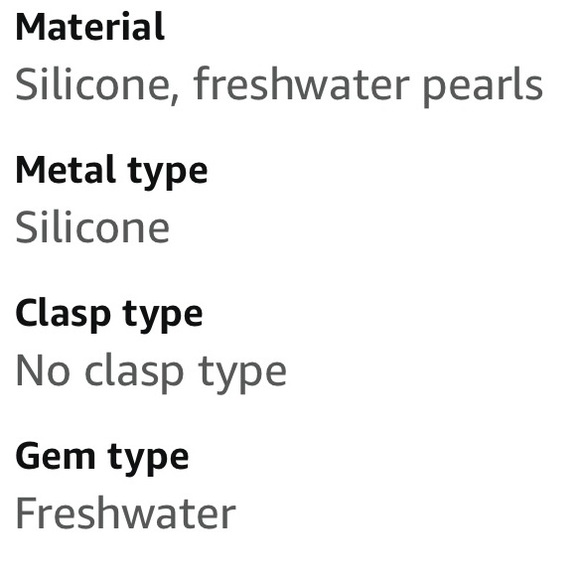 FRESH WATER PEARL | Silicone Jelly Bracelet | NEW! - Picture 11 of 11